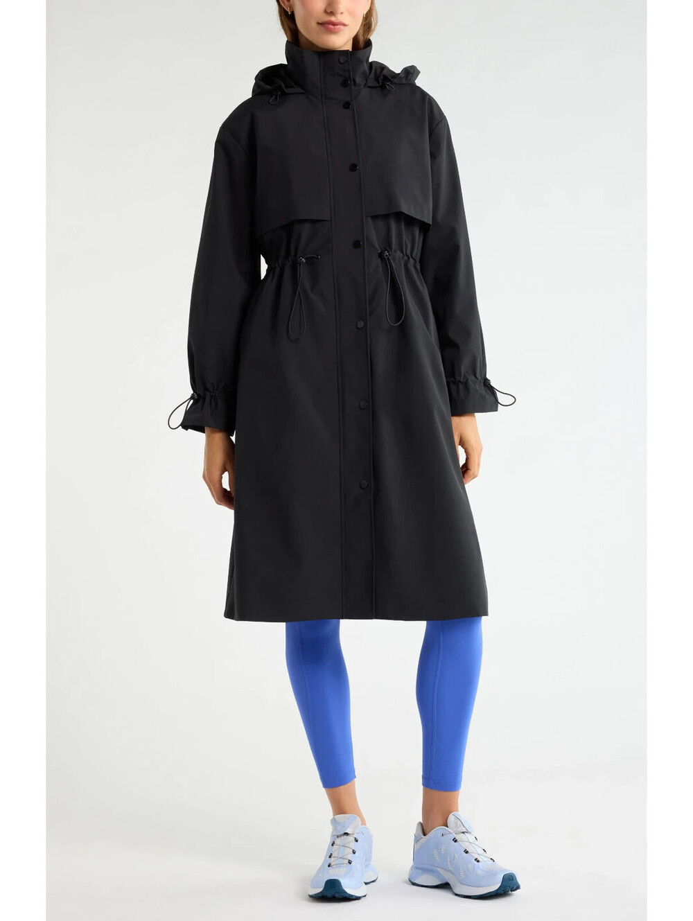 NEW, Zella 3-in-1 Trench Coat in Black Sz M #C4885